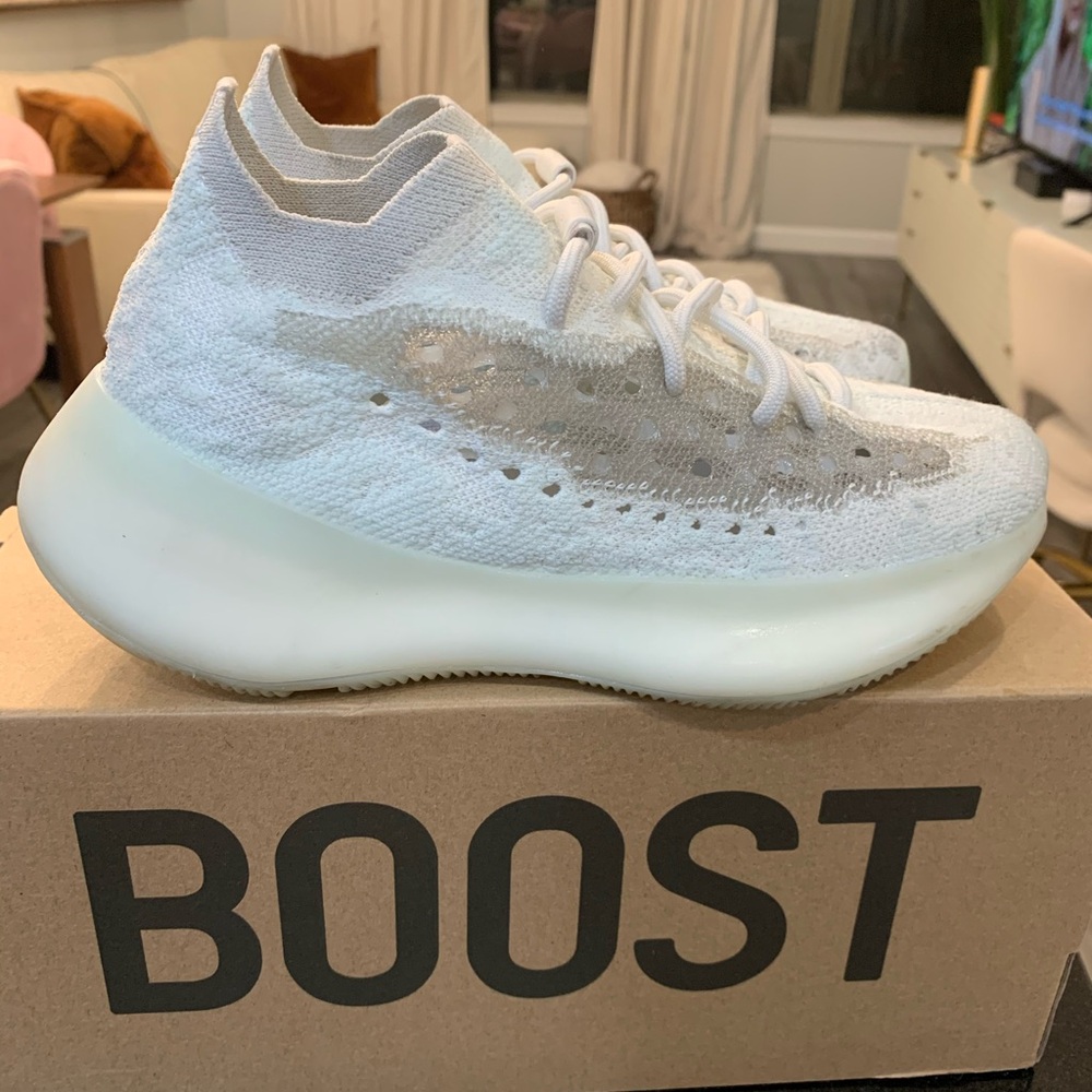Yeezy White and Gray Sneakers